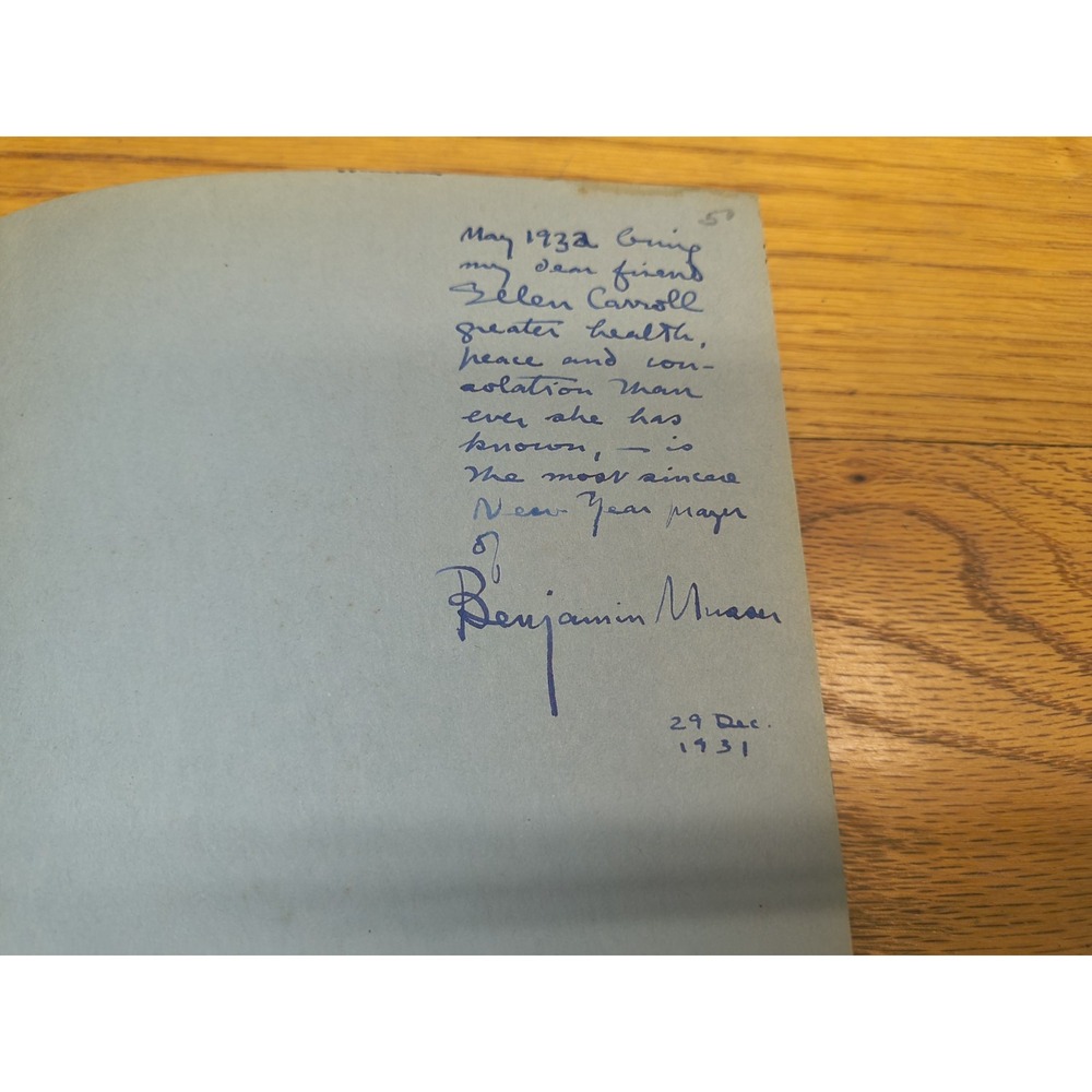 Bensbook by Benjamin Musser SIGNED